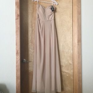 *New Nude Bari Jay Bridesmaid Dress